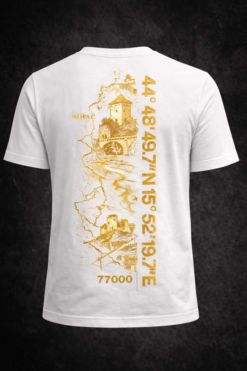 77000 Bihać Coordinates T-Shirt